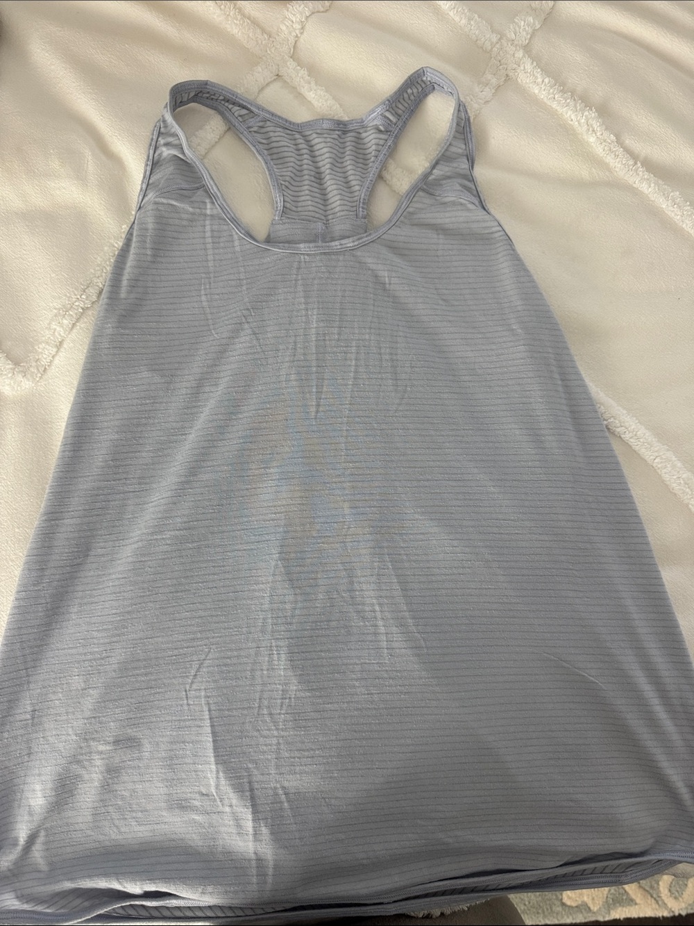 lululemon athletica Light Lavender Striped Racerback Tank